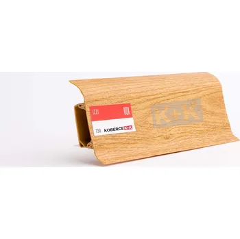 soklová lišta Obvodová soklová lišta plastová (pro PVC a vinyl) dub arizona - 250cm