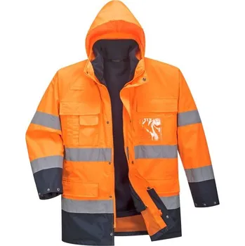 PortWest | Bunda HiVis Lite 3v1 - Orange/Navy / M / M / oranžová