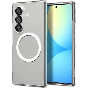 Pouzdro na mobilní telefon KRYT SPIGEN AIRSKIN MAG MAGSAFE GALAXY Z FOLD 7 CRYSTAL CLEAR/WHITE
