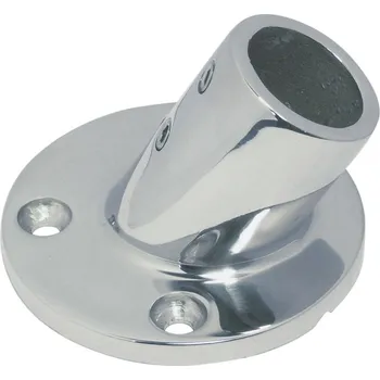 Kulatá kovaná nerezová základna 60° pro trubku 25 mm