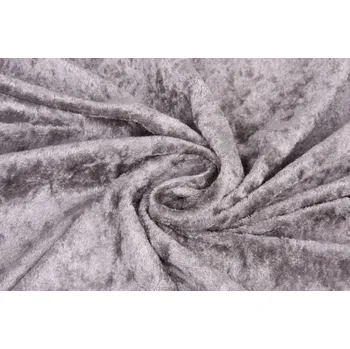 Velour de panne šedý 0140/970