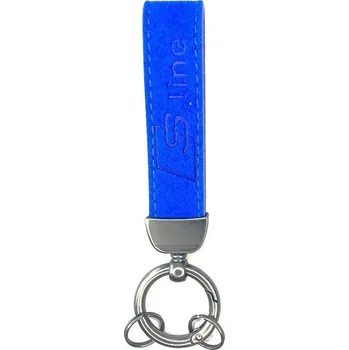 Tuning Mjakes klíčenka přívěsek semiš modrá pro vozy AUDI S Line