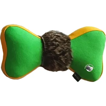 tréninková pomůcka pro psa Aport Bracco Teacher Dummy Bone 250g s Kožešinou Green-yellow