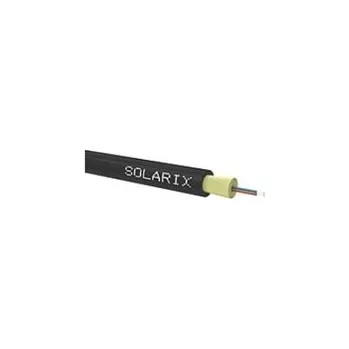Kabel DROP1000 kabel Solarix, 4vl 9/125, 3,6mm, LSOH, černý, cívka 500m SXKO-DROP-4-OS-LSOH