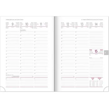 Diář Týdenní diář Balacron 2025 tmavě modrý