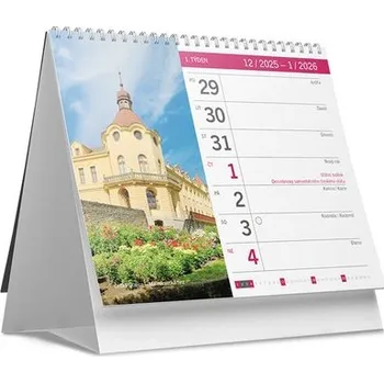 Kalendář Hrady a zámky 2026 - stolní kalendář
