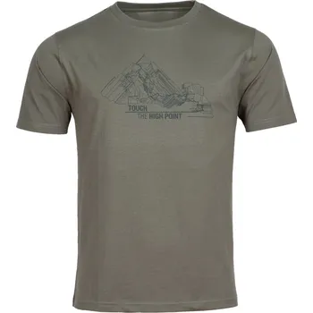Pánské bavlněné triko Hight Point Atlas 1.0 laurel/khaki L