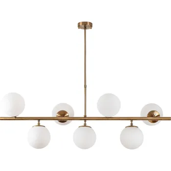 Závěsný lustr Fazli - 10535, bílá/zlatá