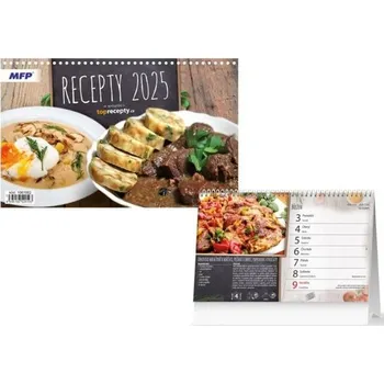 Kalendář Recepty 2025 - stolní kalendář