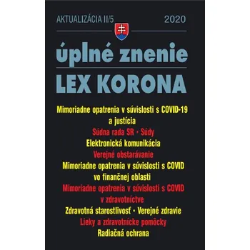 Kniha Aktualizácia II/5 2020 – Obchodné a občianske právo v čase koronavírusu