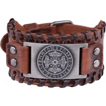 Náramek Lodestar Vintage náramek keltský uzel hnědý 19-25 cm