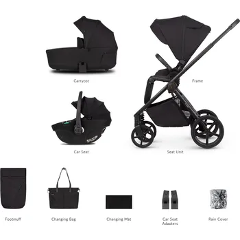 Kočárek Kočárek Venicci Claro Noir + autosedačka Venicci Tiago