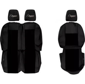 Ochranný autopotah Potahy sedadel (1+2) - Elegance S, FORD TRANSIT VIII MK8 (01.2014-12.2024) - Dvojité sedadlo spolujezdce 1+2