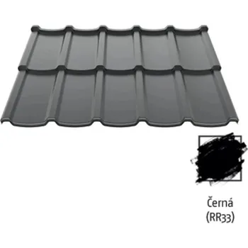 plechová krytina Krytina plechová Ruukki Modular 40 RR33 černá