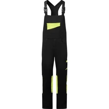 Pánské kalhoty PortWest | WX2 Eco strečové kalhoty s laclem - Black/Yellow / XXL / 2XL / černá