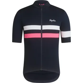 cyklistický dres pánský cyklistický dres RAPHA Brevet MEN'S JERSEY, Navy - L