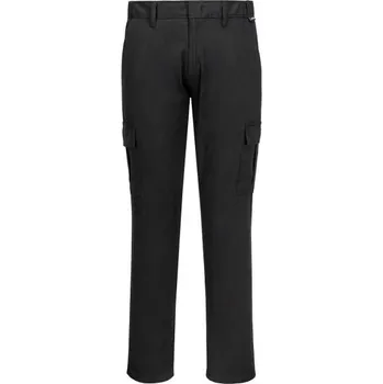 Pánské kalhoty PortWest | Slim Fit Combat strečové kalhoty - Black / 40 / 40 / černá