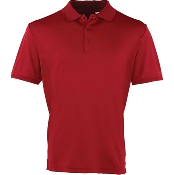 Pánské tričko Premier Workwear Pánské polo triko PR615 Burgundy -ca. Pantone 216 XXL