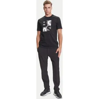 Pánské tričko BOSS T-Shirt H-Thompson 655 50543901 Černá Regular Fit 3XL