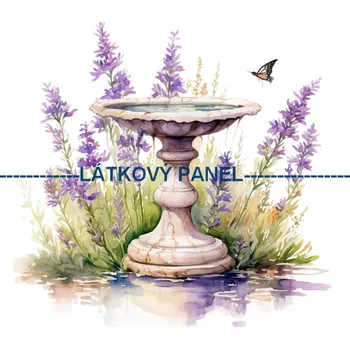 Látkový panel - Levandule - LE-52 Velikost: 25x25cm, Materiál: Bavlna