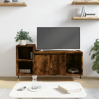 Televizní stolek vidaXL TV skříňka 100x35x55 cm kompozitní dřevo [831308] Barva: kouřový dub
