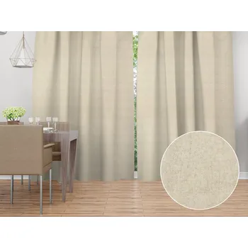 ubrus Dekorační závěs PML-119 Světlá režná 145x140 cm