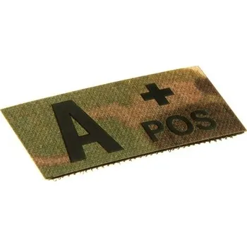 Nášivka Clawgear® Nášivka krevní skupina IR Clawgear®, Barva: Multicam®, Varianta: A +