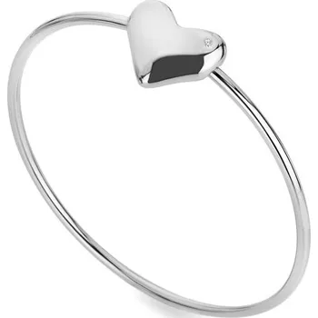 Oblečení a móda Hot Diamonds Pevný stříbrný náramek se srdíčkem a diamantem Desire DC185 + 2 měsíce na vrácení zboží