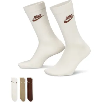 Pánská móda Vysoké bavlněné ponožky Nike SPORTSWEAR EVERYDAY ESSENTIAL hnědé DX5025-904 - L | UK 14 | US 15