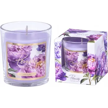 Svíčka Maják Svíčka 180g FLORES Peonies vonná ve skle