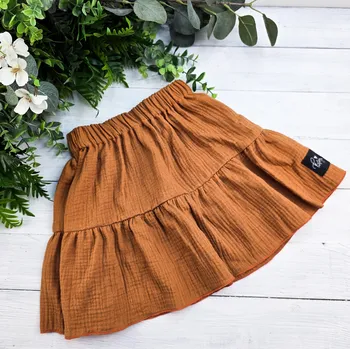 Dívčí sukně Kulišárny Mušelínová sukýnka BRONZ VELIKOST: 128