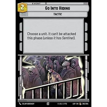 Sběratelská karetní hra Go Into Hiding 262/264 - Legends of the Force Typ karty: Standard