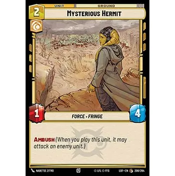 Sběratelská karetní hra Mysterious Hermit 208/264 - Legends of the Force Typ karty: Standard