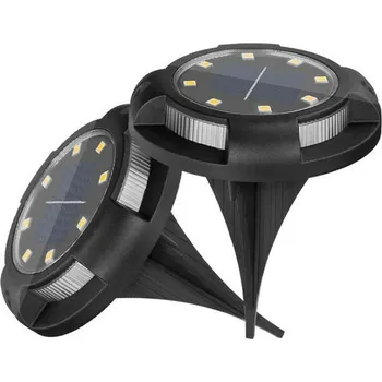 Zahradní dekorace Solar 8064 Solární zahradní zápustné svítidlo 14x LED set 4 kusů (Solární světlo k vestavbě)