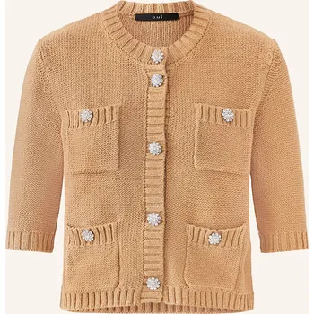 Dámský svetr Oui Dámský Pletený Kardigan S 3/4 Rukávem, velbloudí, 46