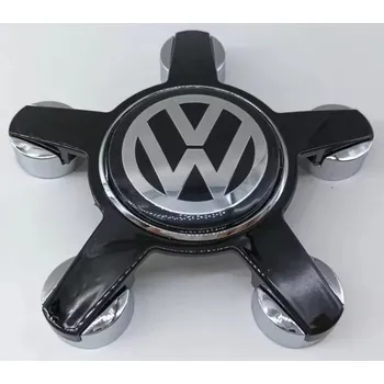 Poklice na kolo Aeolus Středové krytky kol 4 kusy - pokličky pro VW 135mm černé