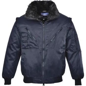 pracovní bunda PortWest | Bunda Pilot - This contemporary jacket is stylish and practical. Versatile features include; zip out sleeves, multiple secure pockets, removab / S / S / modrá