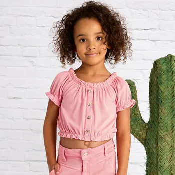 Dívčí tričko dětská letní halenka Mayoral 3008-59 velikost 104