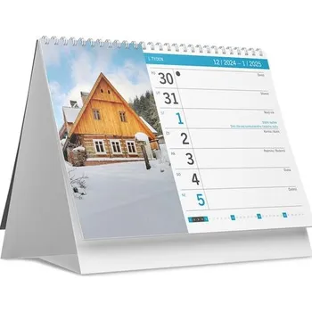Kalendář Chaty a chalupy 2025 - stolní kalendář