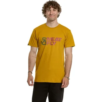 Meatfly pánské tričko Revital Mustard | Žlutá | Velikost S | 100% bavlna