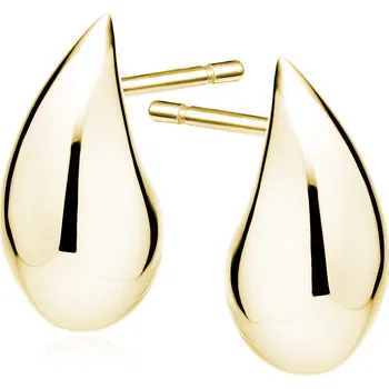 Náušnice Pozlacené stříbrné kapkovité náušnice - Meucci SLE458