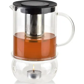 Konvice na čaj Skleněná čajová konvice PETER 1,1 l čirá