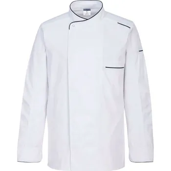 Gastro oděv PortWest | Rondon Surrey L/S - White / XXL / 2XL / bílá