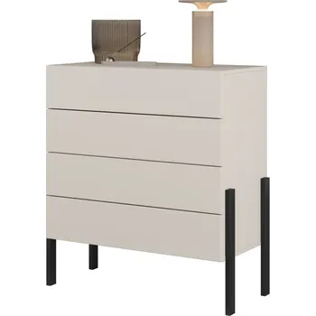 Komoda Komoda(typ 27) JUKON cashmere/černé kovové nohy