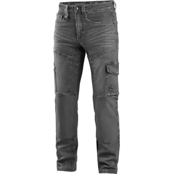 Canis | Kalhoty jeans CXS ALBI, pánské - Šedá / 56 / XL / šedá