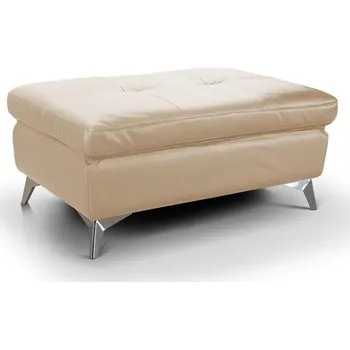 Taburet Kožený taburet SALERNO II 66x100 cm béžová