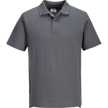 Pánské tričko PortWest | Lehká Jersey polokošile (48 v krabici) - Zoom Grey / M / M / šedá