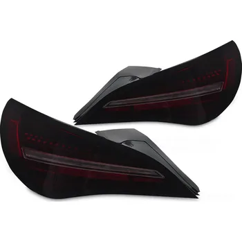 Zadní světlomet TUNING-TEC Zadní světla MERCEDES CLA C117 13-16, originální žárovka, černá/červená/kouřová LED SEQ