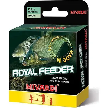 Mivardi Vlasec Royal Feeder Green 200 m-Průměr 0,225 mm / Nosnost 6,7 kg