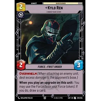Sběratelská karetní hra Kylo Ren 229/264 - Legends of the Force Typ karty: Standard